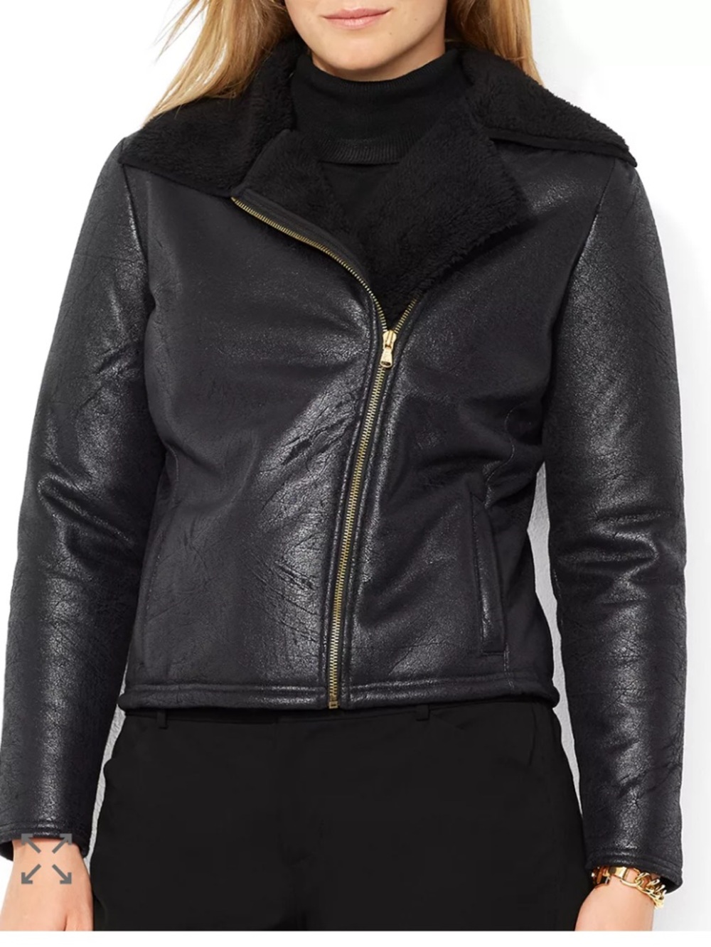 Lauren Ralph Lauren
Faux Shearling Jacket size medium